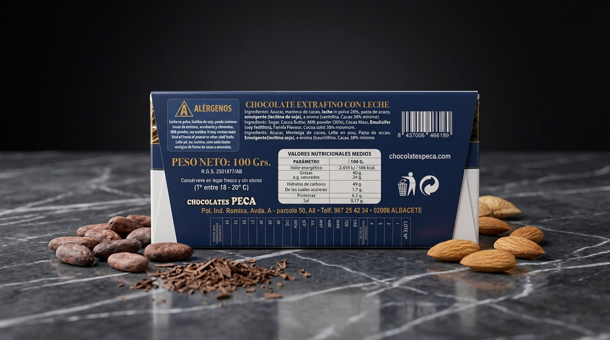 TABLETA DE CHOCOLATE CON LECHE