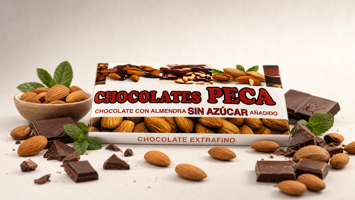 TABLETA DE CHOCOLATE CON ALMEDRAS (SIN AZUCAR)